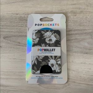PopSockets PopWallet in Black/Grey Floral